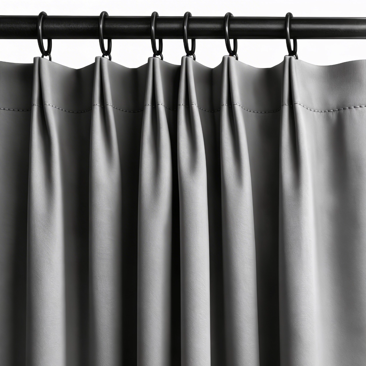 tailor pleat o pliegue de confección de cortinas de tipo sastre.