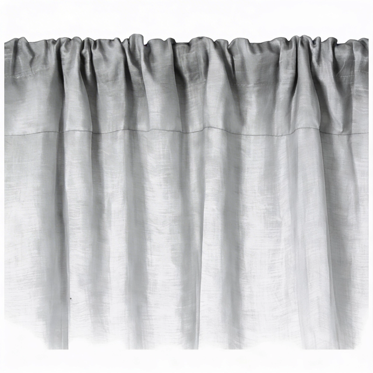 Estilo de confección o pliegue para cortina rod pocket o entrada de tubo en visillos y cortinas ligeras