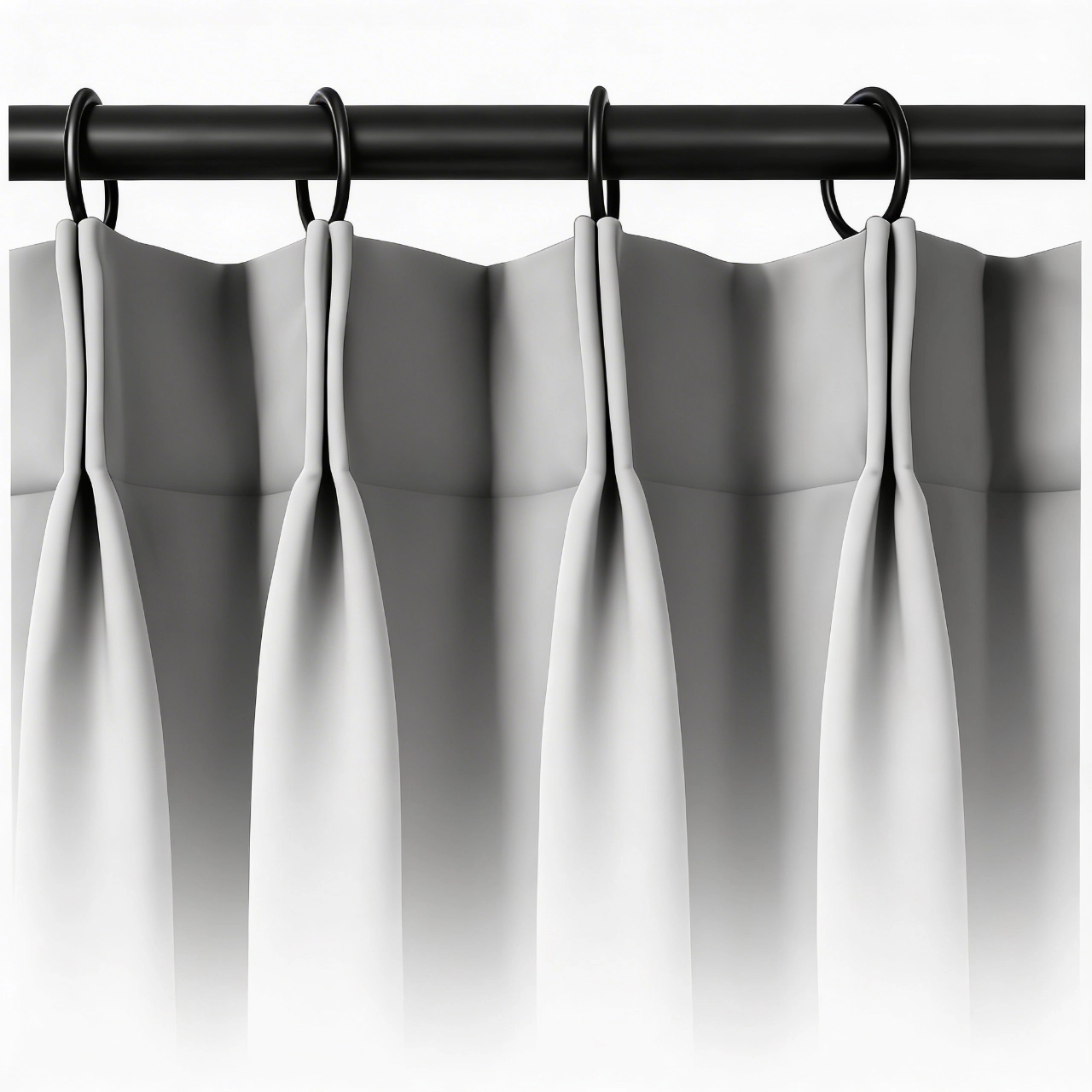 Estilo de confección o tipo de pliegue de tipo pellizco o pinch pleat para cortinas a la medida